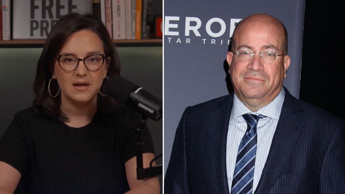 Photo of Bari Weiss and Jeff Zucker