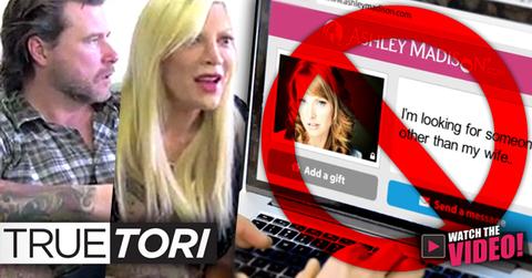 //true tori spelling dean mcdermott cheating ashley madison advert wide