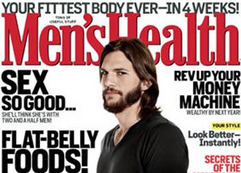 //ashton kutcher mens health marriage