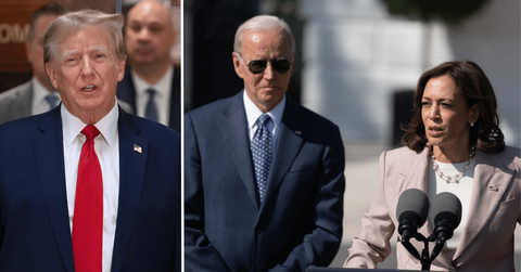 donald trump joe biden kamala harris