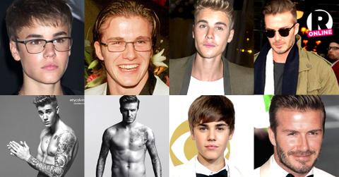 justin bieber david beckham look a like