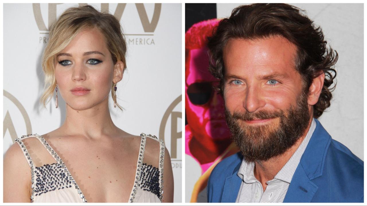 Jennifer Lawrence and Bradley Cooper