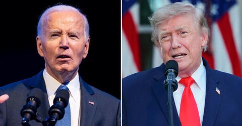 split image of Joe Biden and Donald Trump