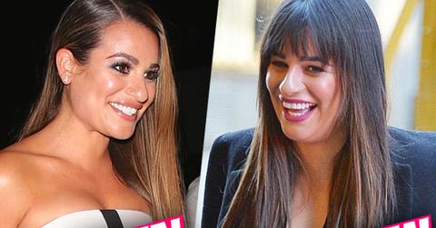 //lea michele face weight gain mini dress nyc pp