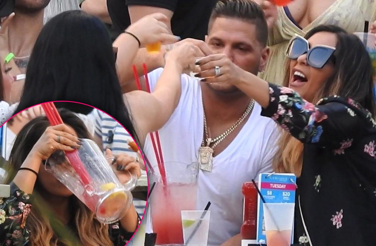 //jersey shore castmates drink dance reunion miami pp