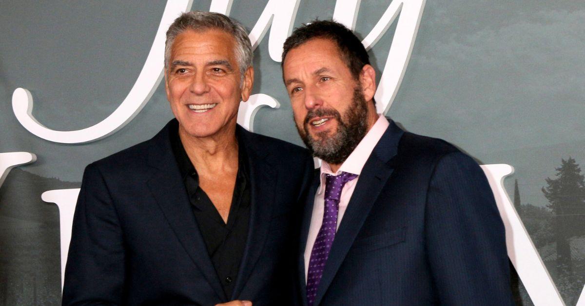 Photo of Adam Sandler and George Clooney