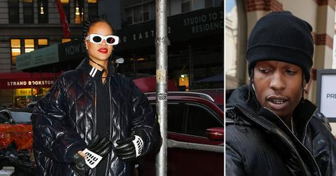 rihanna asap rocky pregnancy shopping baggy clothes pp