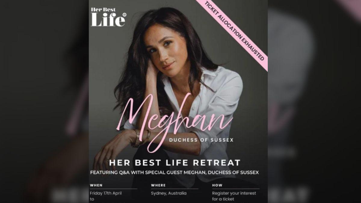 Photo of Meghan Markle's retreat ad