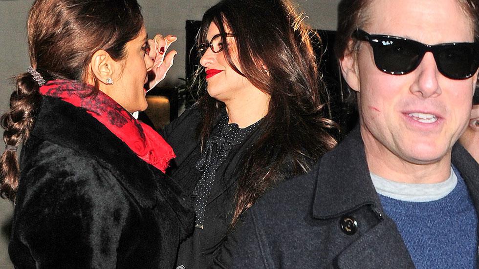 Tom Cruise, Penelope Cruz & Salma Hayek Dine Out