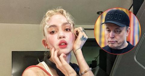 Composite photo of Grimes and Elon Musk