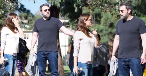 //ben affleck feud jennifer garner son basketball game blowout pp