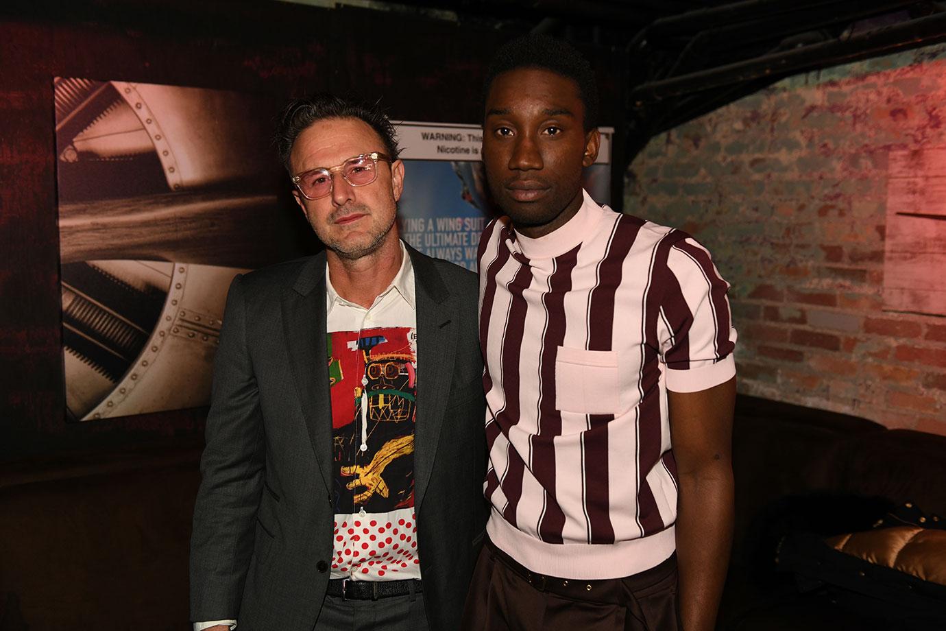 //David Arquette and Nathan Stewart Jarrettat the Mope Premier Part in The Fly Lounge powered by Airthereum