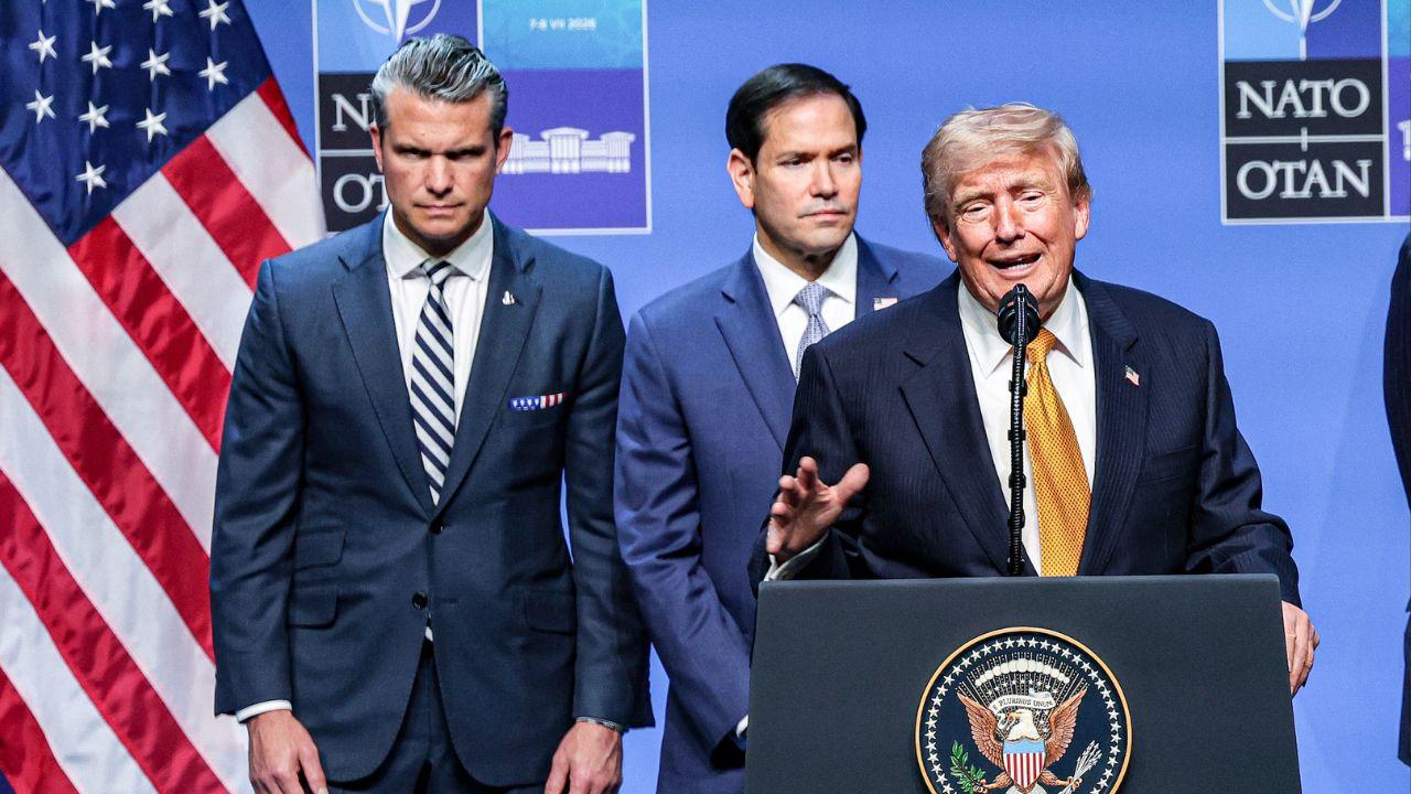Photo of Pete Hegseth, Marco Rubio, Donald Trump