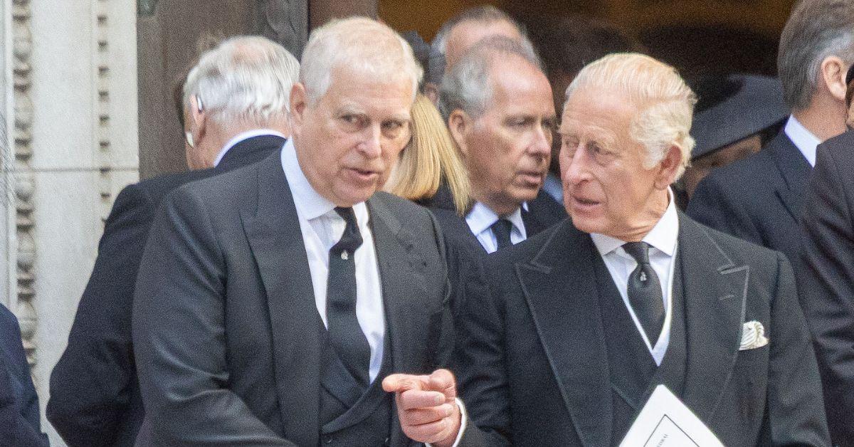 Photo of Prince Andrew and King Charles