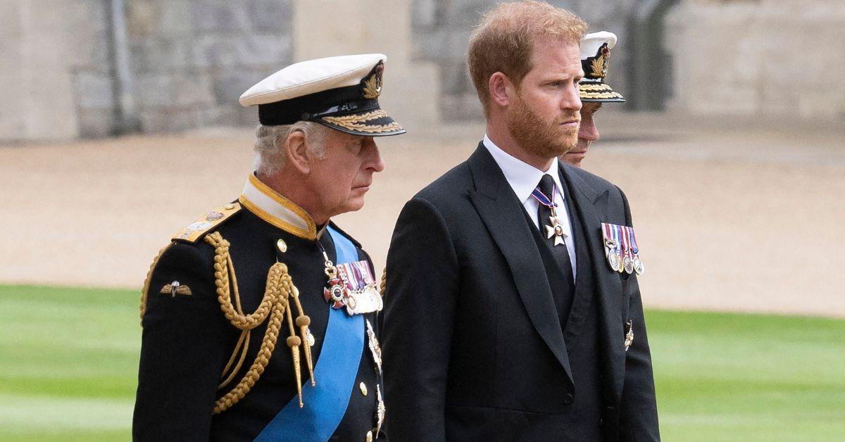 Photo of King Charles and Prince Harry