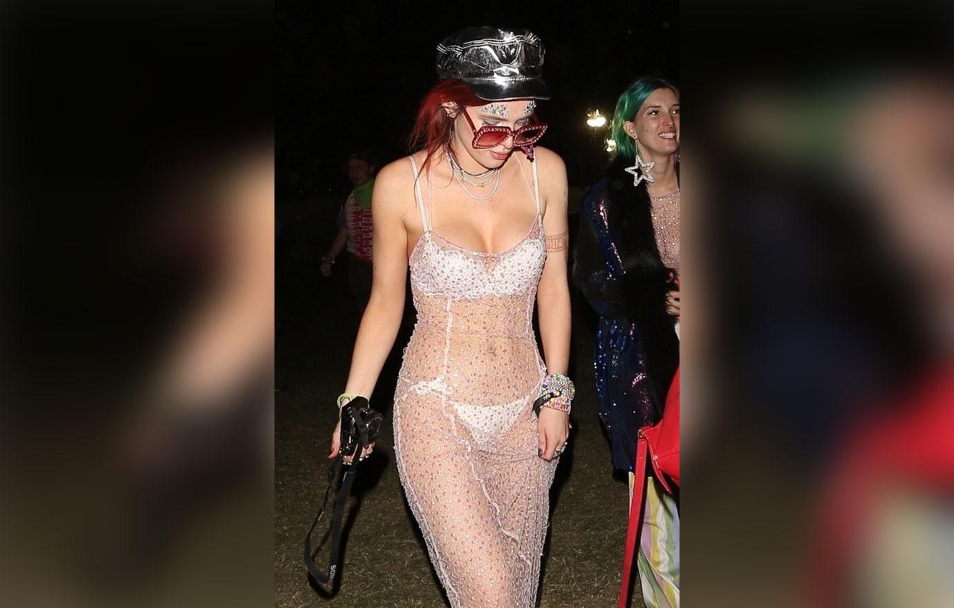 //bella thorne wears revealing outfit coachella music festival