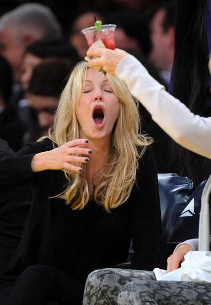 //heather locklear lakers game