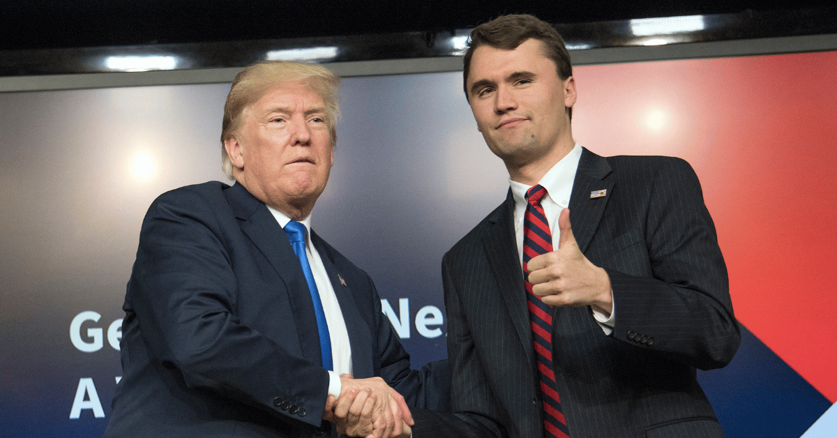 Photo of Donald Trump and Charlie Kirk