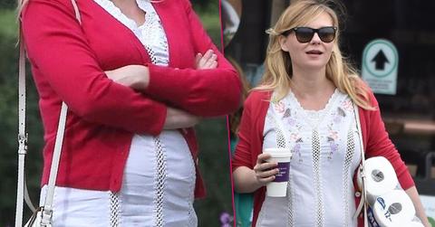 //kirsten dunst steps out baby bump pp