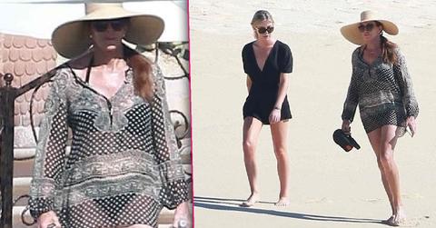 Caitlyn Jenner Wears Swimsuit On Beach Mexico Galpal Candis Cayne