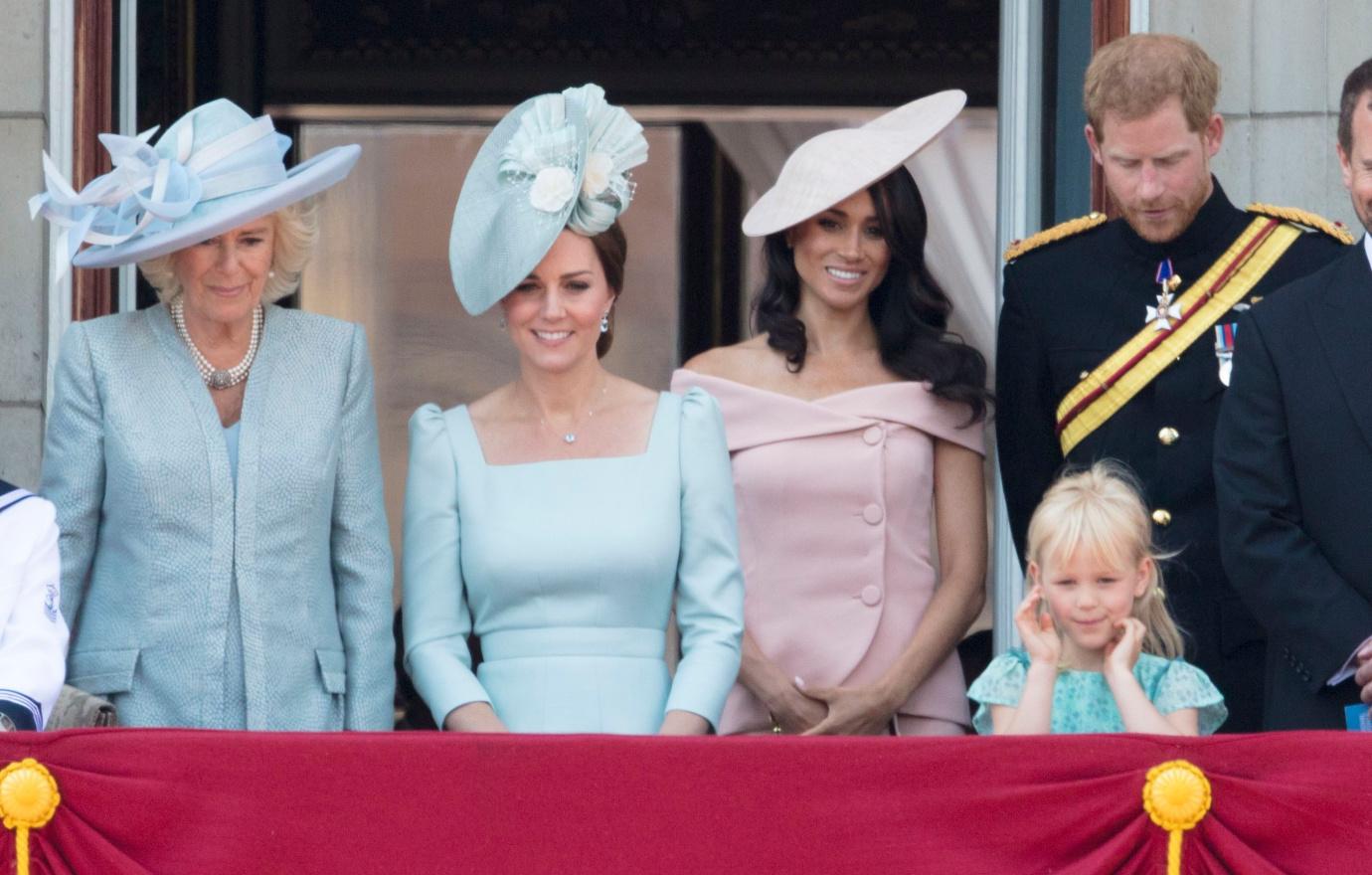 Meghan Markle and Kate Middleton Colour Trooping