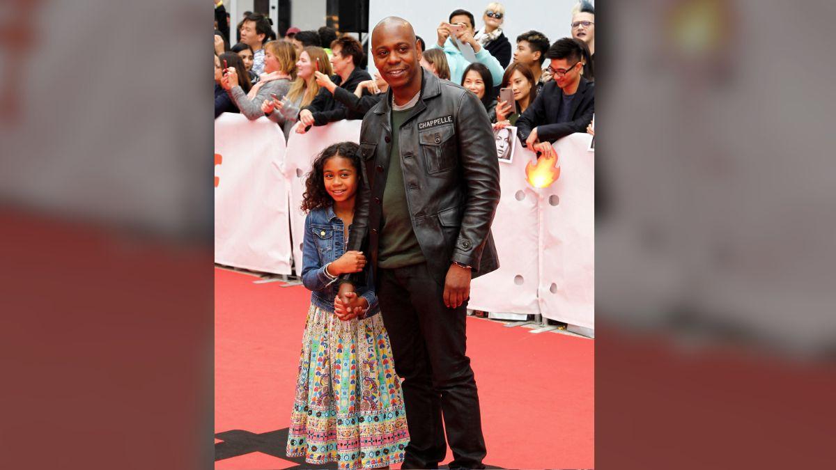 Photo of Dave Chappelle and daughter Sanaa