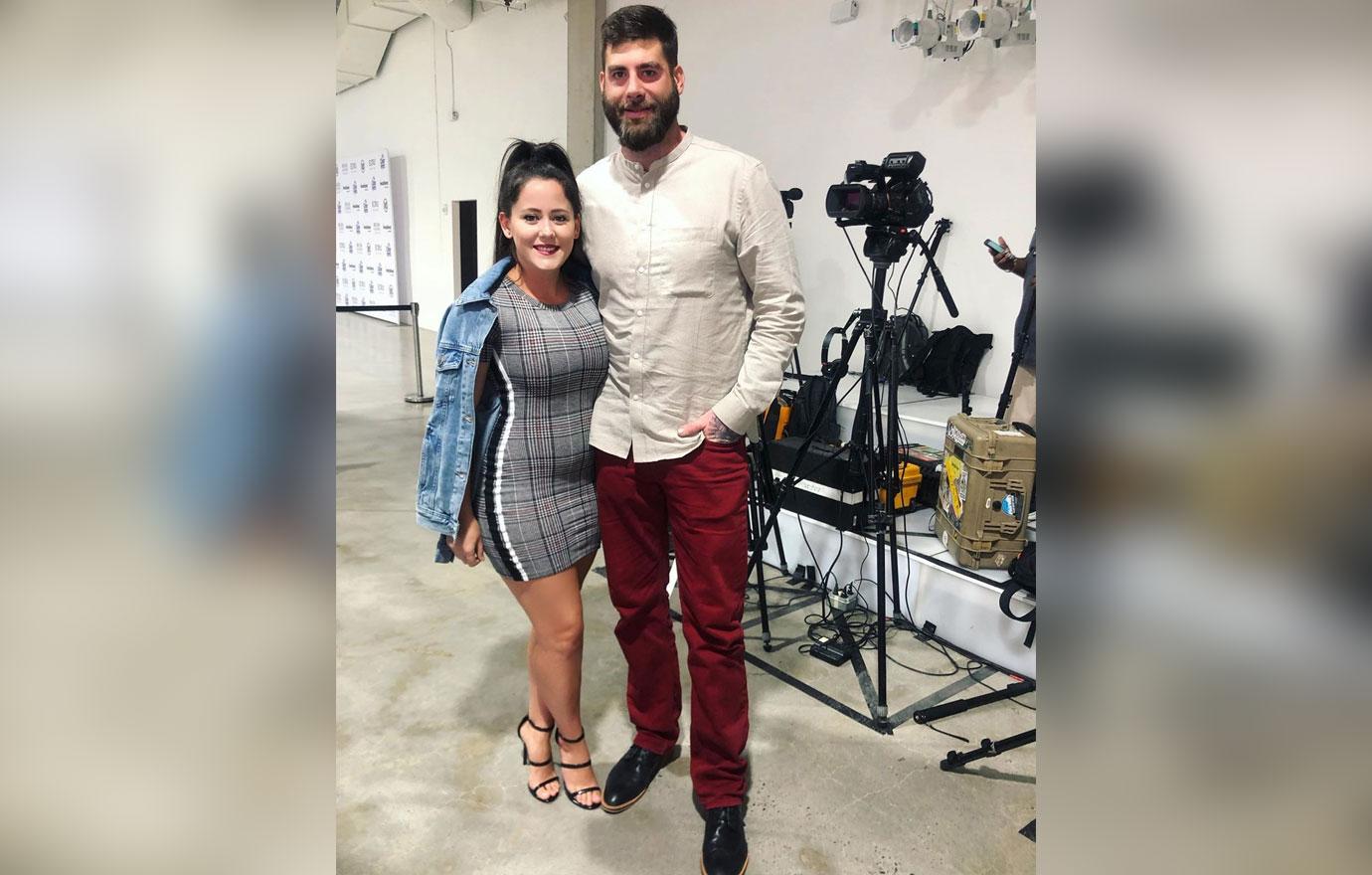 Jenelle Evans poses for a photo with David Eason.