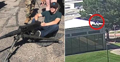 picture of Tyler Robinson and POV of shooter