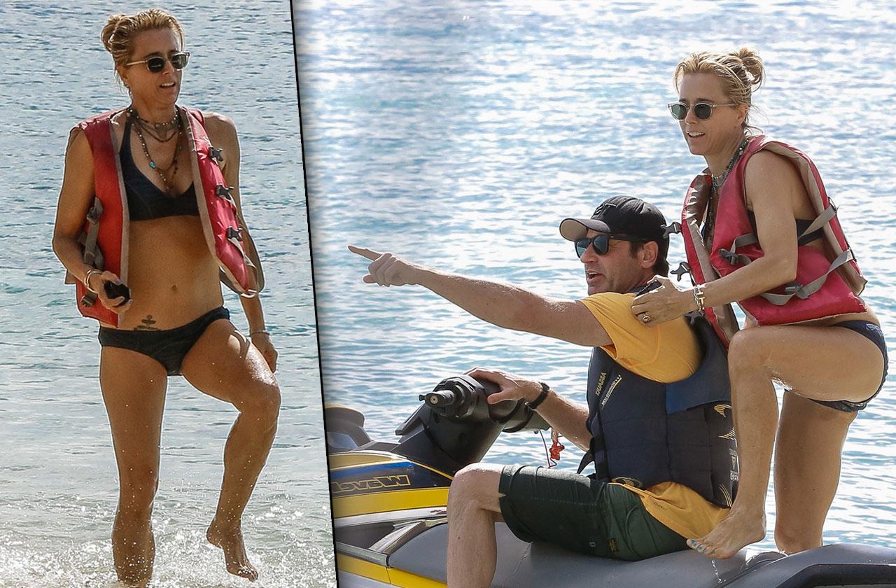 David duchovny ex wife tea Leoni bikini body