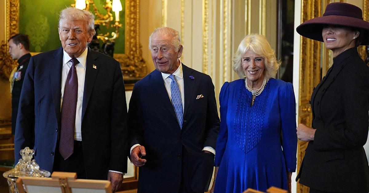 Photo of Donald Trump, King Charles, Camilla,  Melania Trump