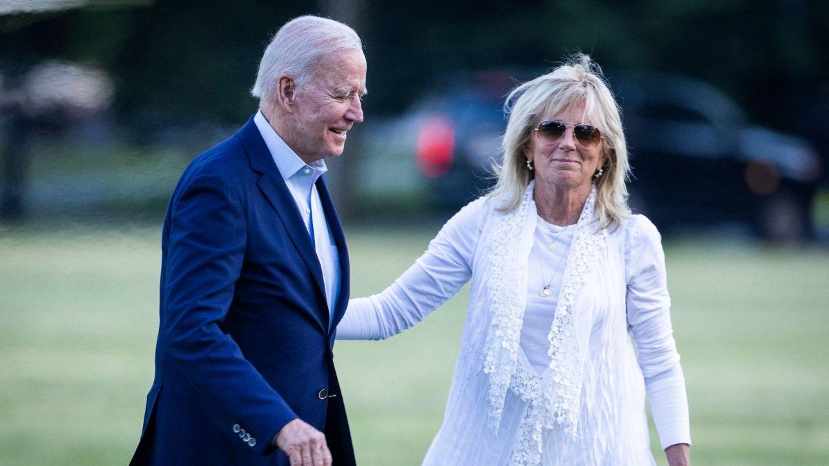 A photo of Joe and Jill Biden