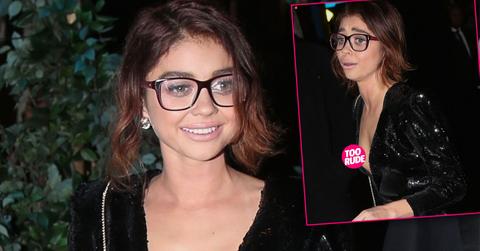 Sarah Hyland Nip Slip Mini Dress Photos