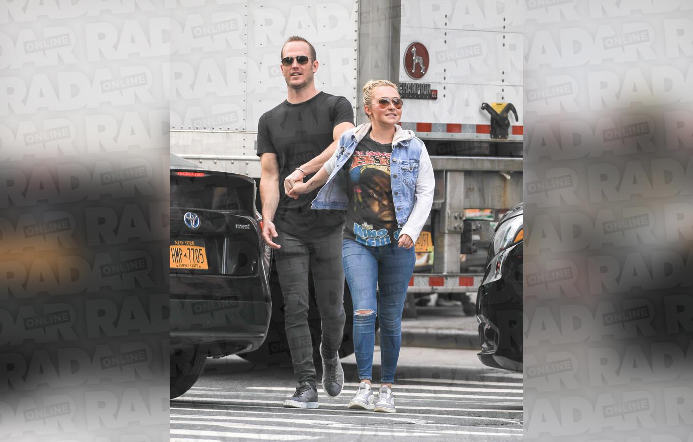 Hayden Panettiere and boyfriend's brother are spotted in New York City.