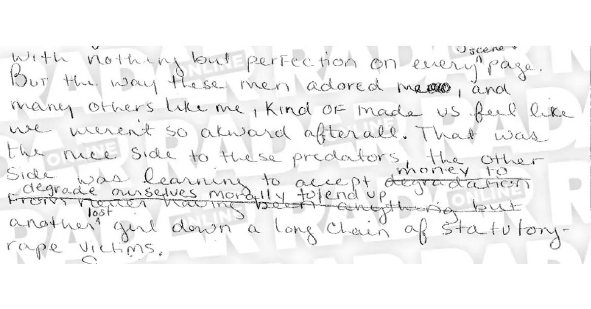 Virginia Giuffre's diary