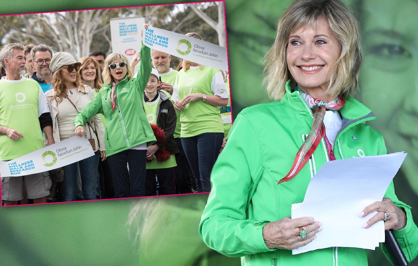 Olivia Newton-John Attends Wellness Walk New Cancer Battle