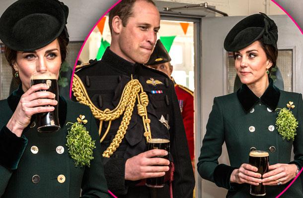 Kate Middleton Prince Williams Ski Trip Fighting St. Patricks Day