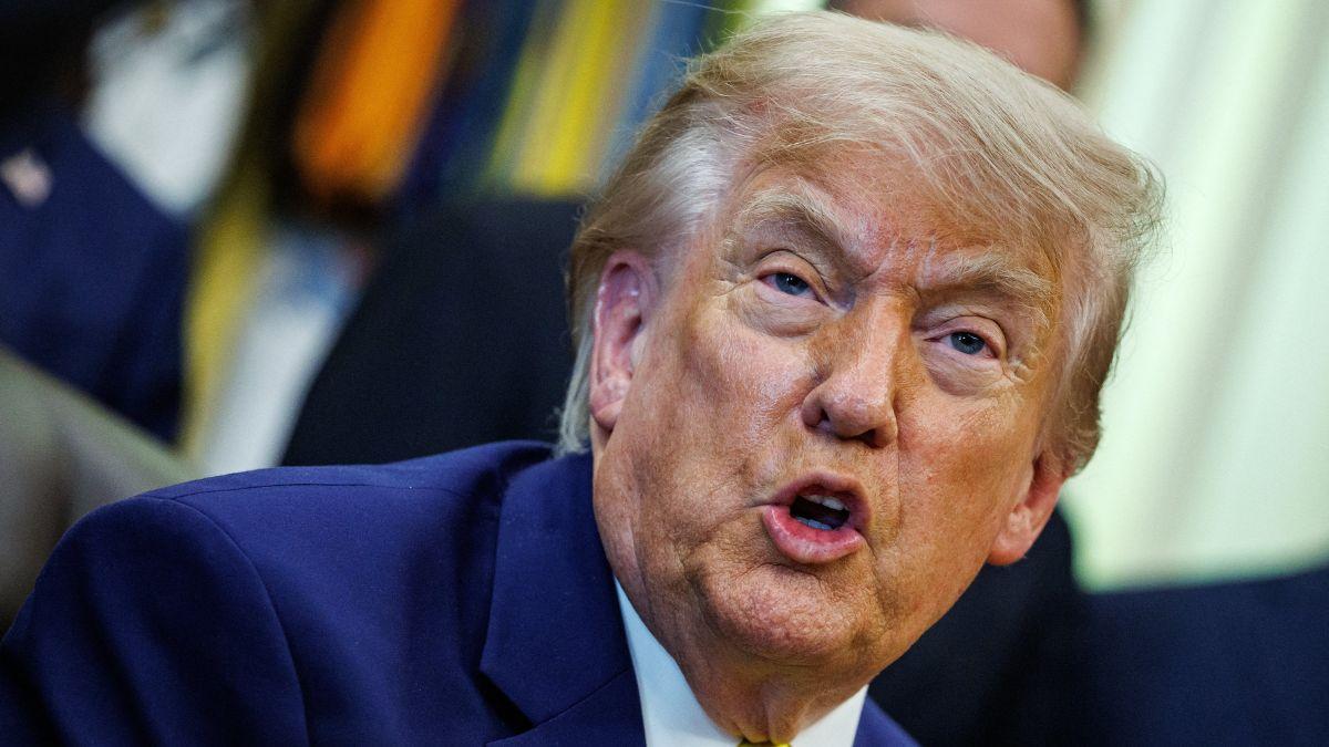 image of Donald Trump also faced scrutiny after critics claimed footage showed him falling asleep cageside.