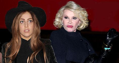//lady gaga joan rivers kelly osbourne