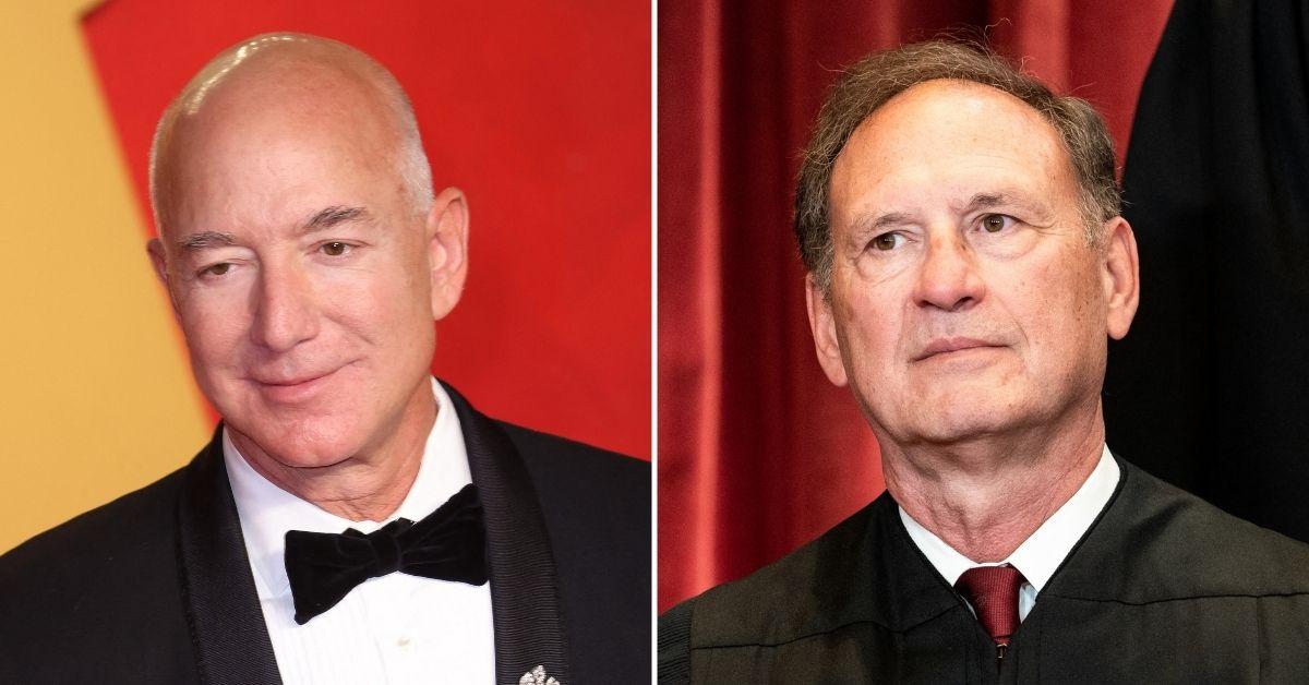 jeff bezos washington post passed scoop justice alito improper flag