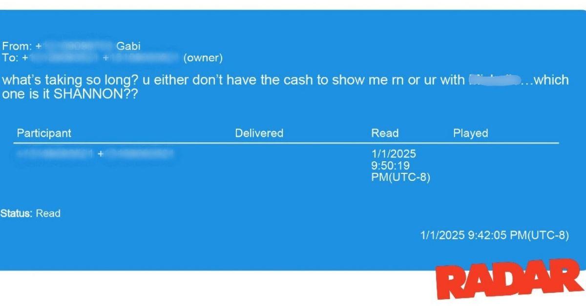 shannon sharpe text message