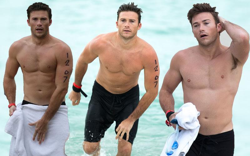 Scott Eastwood Shirtless Photos Miami Triathlon