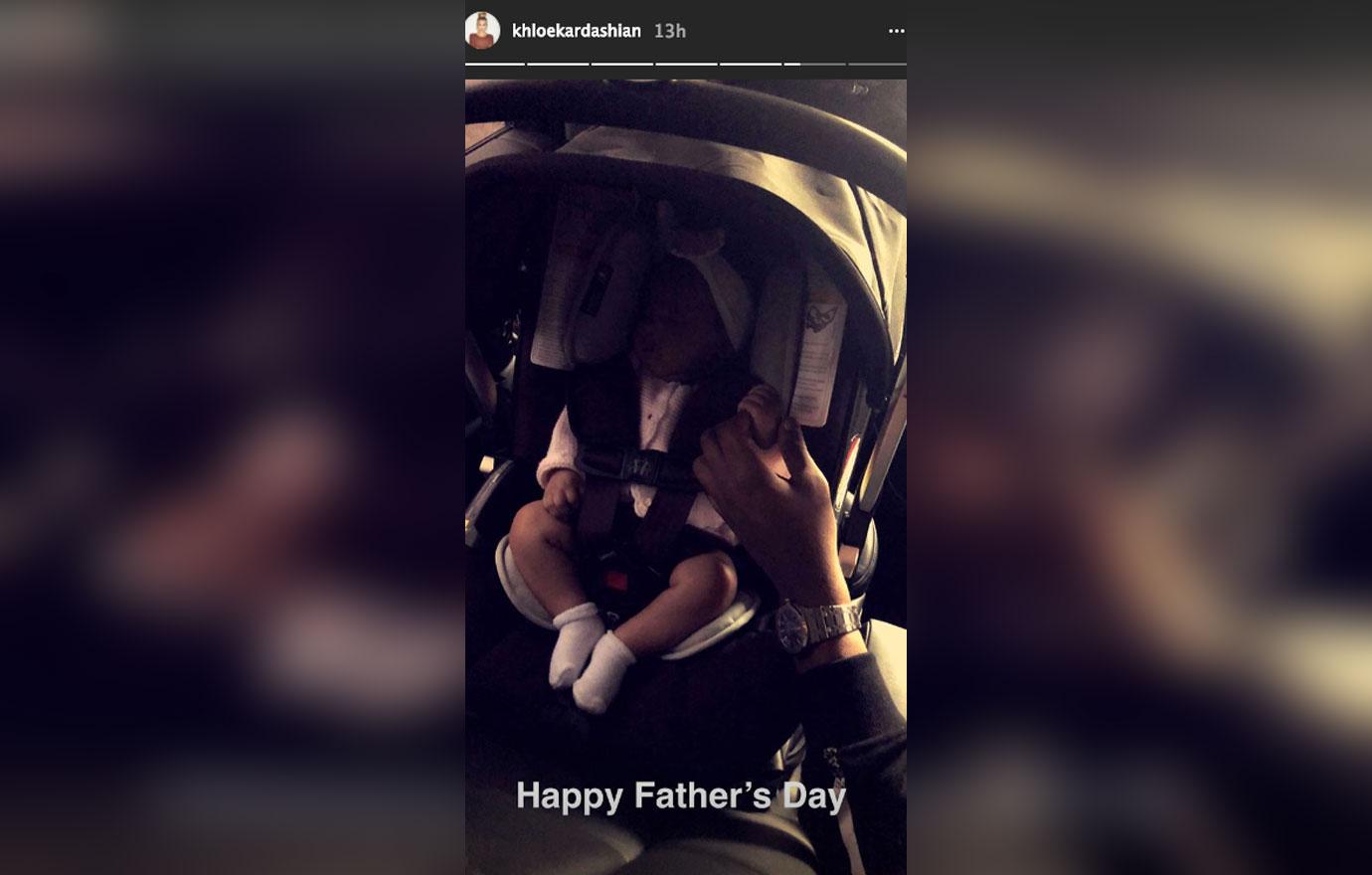 Khloe Kardashian Tristan Thompson LA Fathers Day