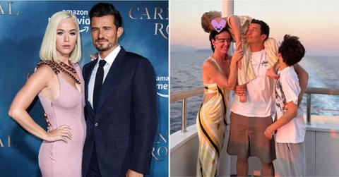 Split photo of Katy Perry and Orlando Bloom, Family