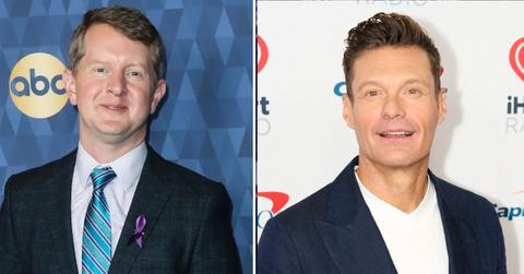 Composite photo of game show hosts Ken Jennings and Ryan Seacrest.