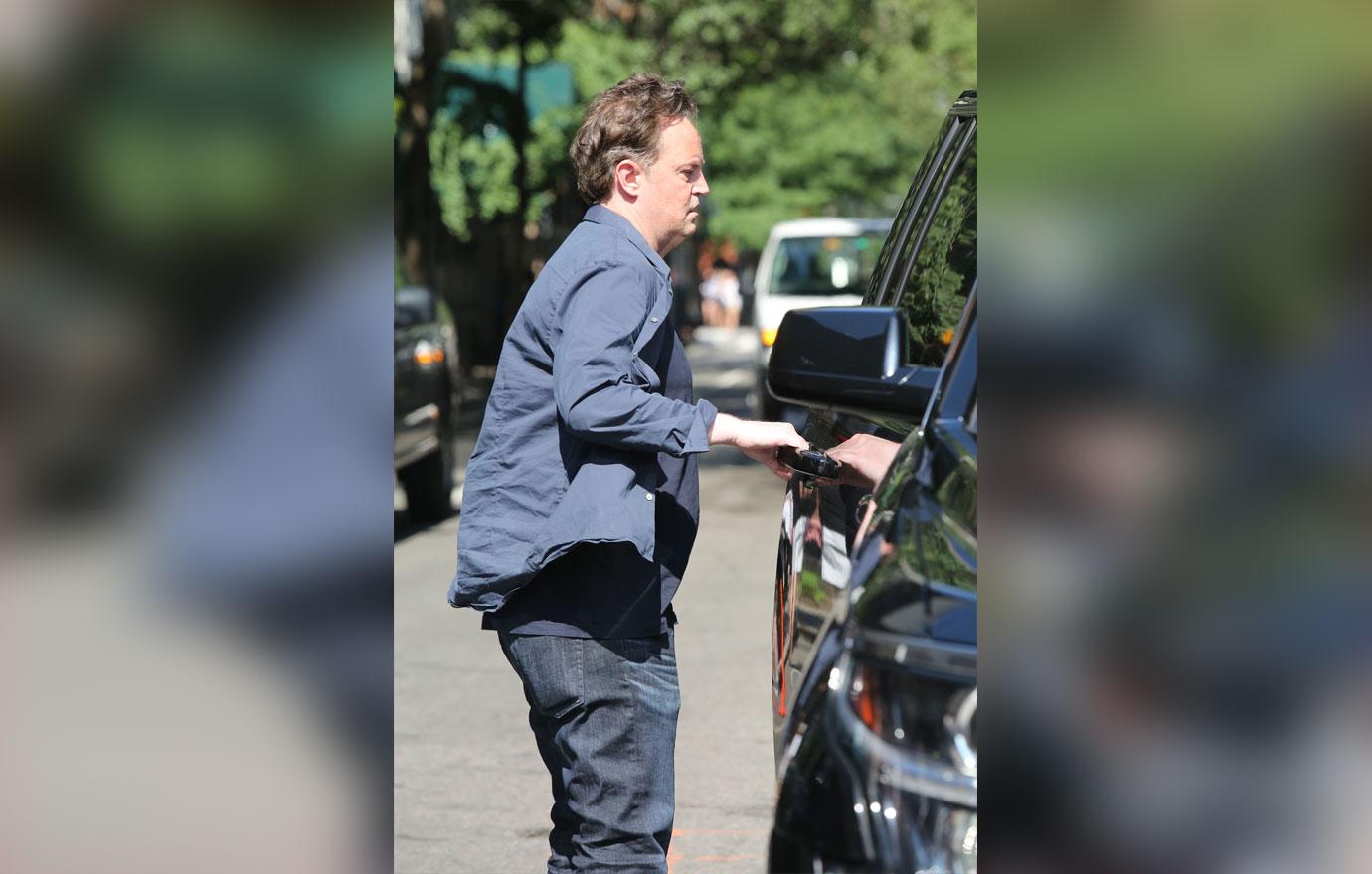 Matthew Perry Looks Disheveled Leaves Play In NY