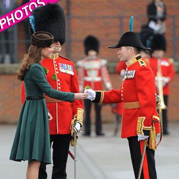 //kate middleton shamrock irish guard post