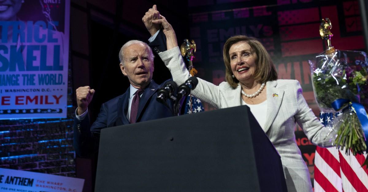 Nancy Pelosi and Joe Biden