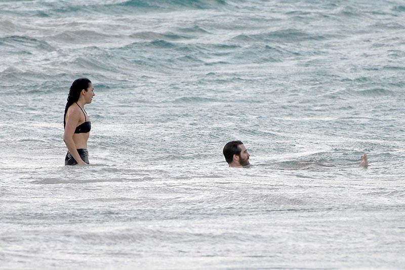 Shirtless Jake Gyllenhaal Gets Wet Wild With Greta Caruso In St