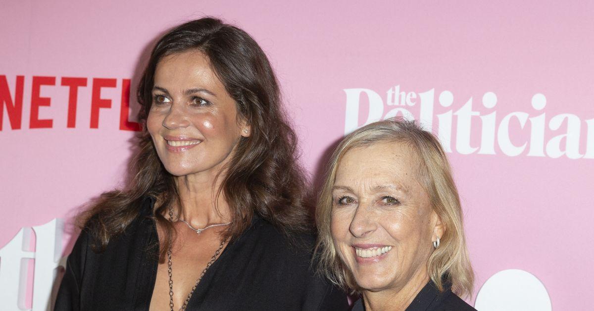 Photo of Julia Lemigova and Martina Navratilova