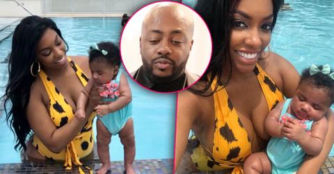 Porsha Williams With Daughter Pilar In A Pool